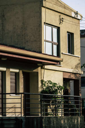Limassol Cyprus May 19, 2020 View of the facade of a building in the streets of Limassol in Cyprus islandのeditorial素材
