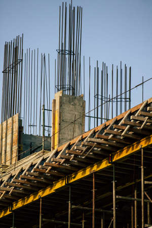 Limassol Cyprus May 19, 2020 View of a new building in construction in the city of Limassol in...