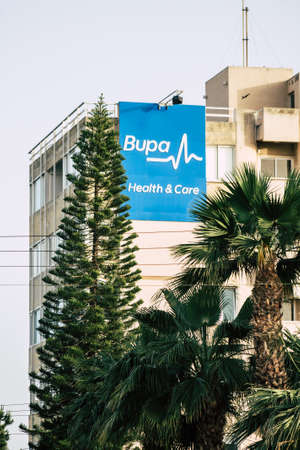 Limassol Cyprus May 19, 2020 View of the facade of a building in the streets of Limassol in Cyprus islandのeditorial素材