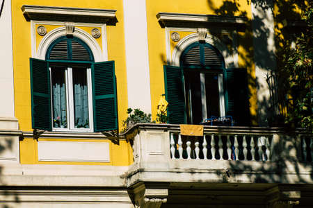 Rome Italy October 20, 2019 View of historical building in the streets of Rome in the afternoonのeditorial素材