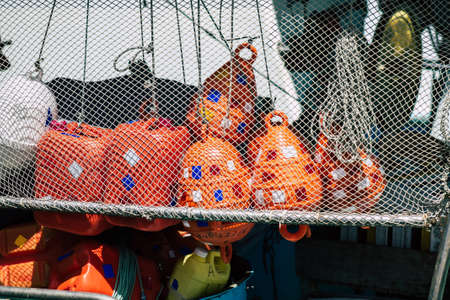 Limassol Cyprus May 21, 2020 Closeup of a boat moored in the marina of Limassol in Cyprus islandのeditorial素材