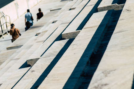 Athens Greece September 2, 2019 View of the Panathenaic Stadium or Kallimarmaro, it is the only stadium in the world built entirely of marbleのeditorial素材