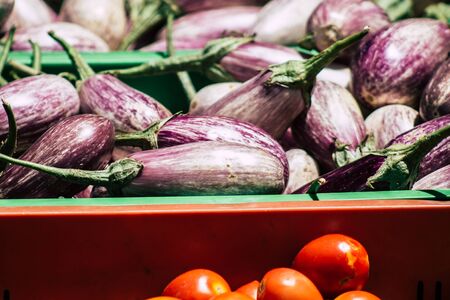 Limassol Cyprus June 06, 2020 View of various fresh vegetables sold at the market of Limassol in Cyprus islandの写真素材