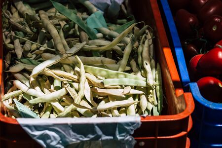Limassol Cyprus June 06, 2020 View of various fresh vegetables sold at the market of Limassol in Cyprus islandの写真素材