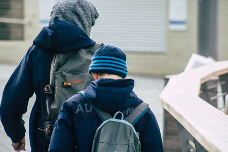 Tel Aviv Israel December 25, 2019 View of unidentified people walking on Herbert Samuel Promenade in Tel Aviv in the afternoonのeditorial素材