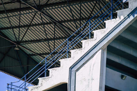 Limassol Cyprus June 11, 2020 View of the exterior of the football stadium in the city of Limassol in Cyprus islandのeditorial素材