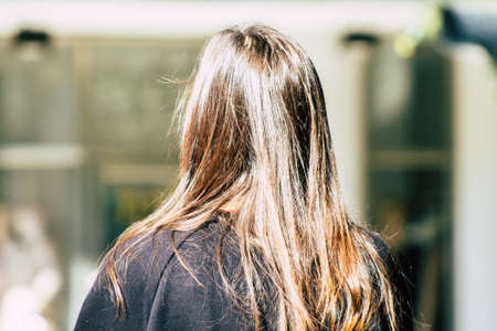 Tel Aviv Israel February 04, 2020 View of unidentified people walking in the streets of Tel Aviv in winterのeditorial素材