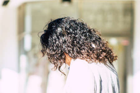 Tel Aviv Israel February 04, 2020 View of unidentified people walking in the streets of Tel Aviv in winterのeditorial素材
