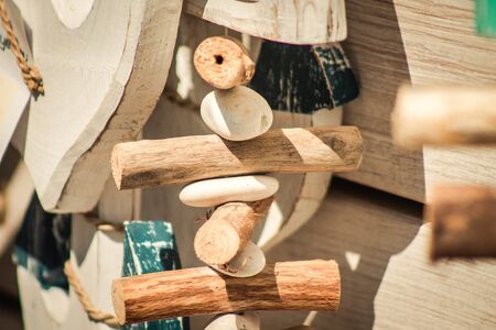 Limassol Cyprus June 30, 2020 Closeup of decorative object sold in a handicraft shop located in the old city of Limassol in Cyprus islandの写真素材
