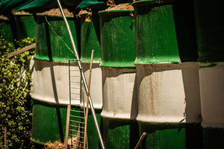 Nicosia Cyprus 04 July 2020 View of the Greek-Turkish border controlled by the United Nations Peacekeeping Force in the divided city of Nicosia, capital of Cyprusの写真素材