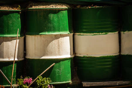 Nicosia Cyprus 04 July 2020 View of the Greek-Turkish border controlled by the United Nations Peacekeeping Force in the divided city of Nicosia, capital of Cyprusの写真素材