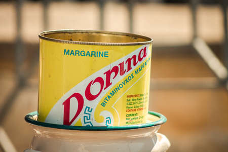 Nicosia Cyprus 04 July 2020 Closeup of old second hand items sold as decorative objects in a flea market located in the old town of Nicosia, capital of Cyprusのeditorial素材