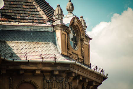 Budapest Hungary july 11, 2020 View of the gothic architecture of the university located in the downtown area of Budapest, capital of Hungary and the most populous city of Hungaryのeditorial素材