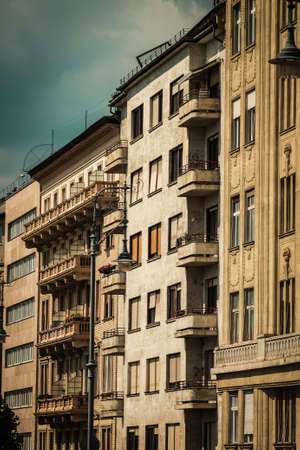 Budapest Hungary july 11, 2020 View of the gothic architecture of the university located in the downtown area of Budapest, capital of Hungary and the most populous city of Hungaryのeditorial素材
