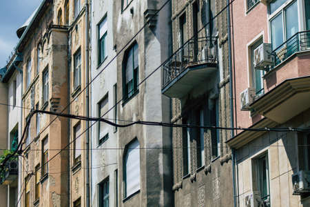 Budapest Hungary july 15, 2020 View of the architecture of historical building in the downtown area...