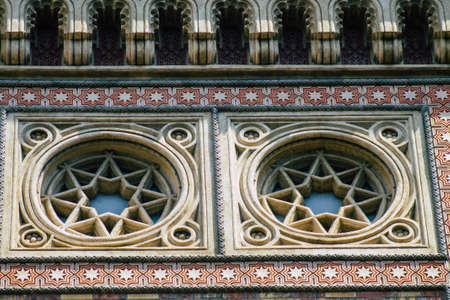 Budapest Hungary july 15, 2020 View of The DohÃ¡ny Street Synagogue also known as the Great Synagogue, is a historical building in Erzsebetvaros and the largest synagogue of Europeのeditorial素材
