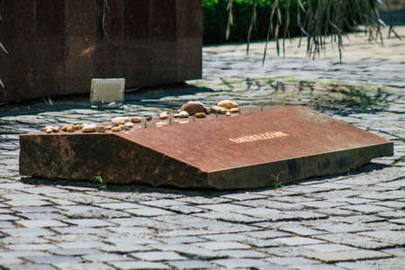 Budapest Hungary july 15, 2020 View of The DohÃ¡ny Street Synagogue also known as the Great Synagogue, is a historical building in Erzsebetvaros and the largest synagogue of Europeのeditorial素材