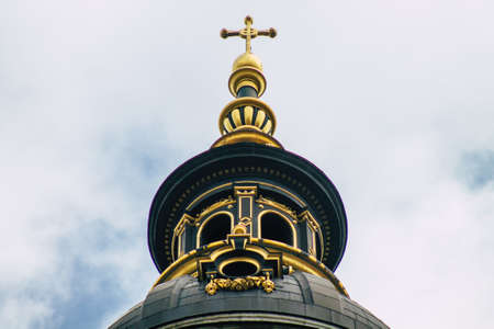 Budapest Hungary july 20, 2020 View of the facade of St. Stephen s Basilica located in the downtown area of Budapest, capital of Hungary and the most populous city of Hungaryの写真素材