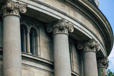 Budapest Hungary july 20, 2020 View of the facade of St. Stephen s Basilica located in the downtown...
