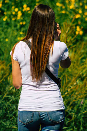 Budapest Hungary july 20, 2020 View of unidentified pedestrians walking in the old streets of Budapest the capital of Hungaryの写真素材