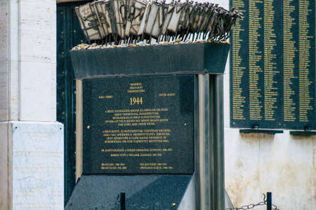 Budapest Hungary july 15, 2020 View of The DohÃ¡ny Street Synagogue also known as the Great Synagogue, is a historical building in Erzsebetvaros and the largest synagogue of Europeのeditorial素材