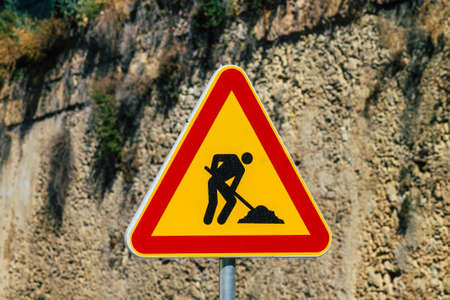 Lisbon Portugal july 24, 2020 View of street sign or road sign, erected at the side of or above roads to provide information to road user in the downtown area of Lisbon, capital city of Portugalのeditorial素材