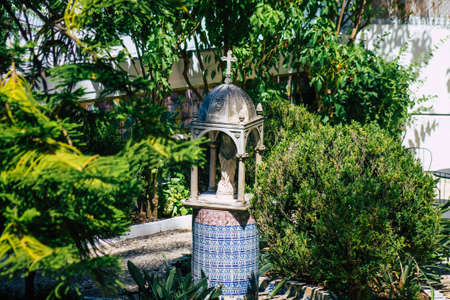 Lisbon Portugal july 31, 2020 View of a public garden located in the downtown area of Lisbon, the coastal capital city of Portugal and one of the oldest cities in Europeの写真素材