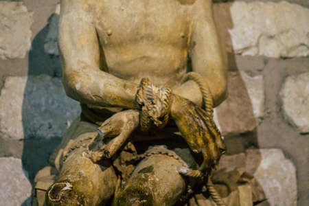 Reims France September 21, 2020 View of inside the Basilica of Saint-Remi, a medieval abbey church in Reims, a historical monument in the Grand Est region of Franceのeditorial素材