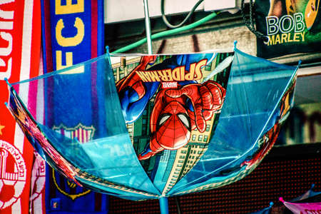 Closeup of decorative item sold in a souvenir shop for tourist in the downtownの写真素材