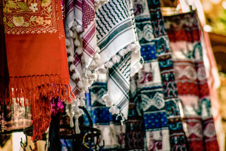 Closeup of decorative item sold in a souvenir shop for tourist in the downtownの写真素材