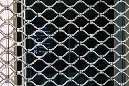 Reims France November 04, 2020 View of business in downtown closed by the government following the Coronavirus pandemic affecting France and this in order to limit its progression in the populationのeditorial素材