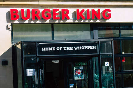 Reims France February 27, 2021 Restaurant closed by the government following the Coronavirus...