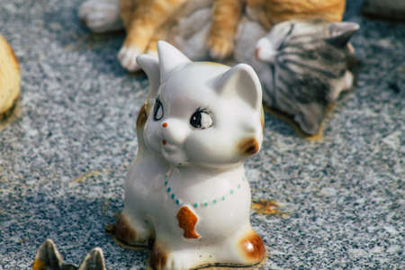 Reims France March 03, 2021 Religious objects of memories placed on the graves in the cemetery of the city of Reims during the coronavirus pandemic hitting Franceのeditorial素材