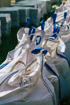 Reims France April 15, 2021: Construction site of a new building in the downtown of Reims during the outbreak hitting Franceのeditorial素材