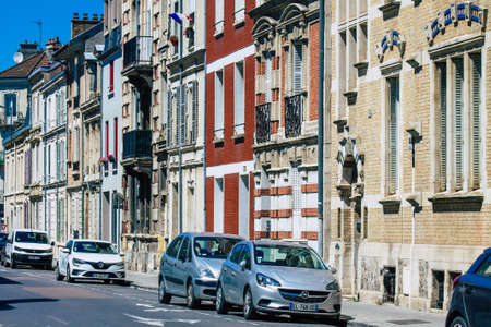 Reims France June 14, 2021 Urban landscape of the city of Reims, a city in the Grand Est region of France and one of the oldest in Europeのeditorial素材