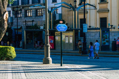 Seville Spain July 02, 2021 Urban landscape of the city of Seville, an emblematic city and the...