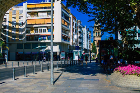 Seville Spain July 05, 2021 Urban landscape of the city of Seville, an emblematic city and the...