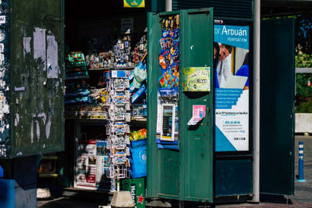 Seville Spain July 05, 2021 Urban landscape of the city of Seville, an emblematic city and the capital of the region of Andalusia, in the south of Spainのeditorial素材