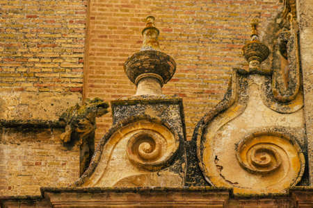 Carmona Spain July 15, 2021 The Priory Church of Santa Maria is Gothic in style and has proportions of a cathedral, built mainly in the 15th and 16th centuries on the site of Carmona former mosqueのeditorial素材