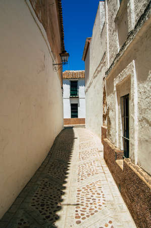 Carmona Spain July 18, 2021 Narrow street in town of Carmona called The Bright Star of Europe, the...