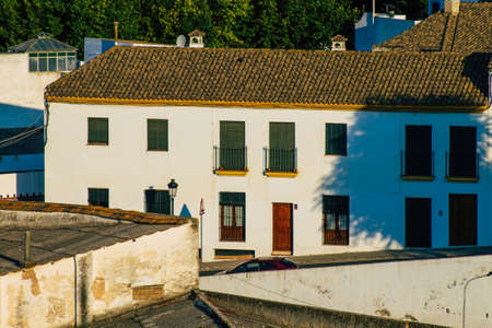 Carmona Spain July 18, 2021 Panoramic view of Carmona called The Bright Star of Europe, the town shows a typical narrow and meandering Arabic layoutの写真素材