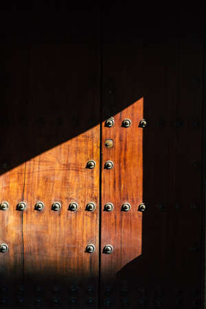 Seville Spain July 21, 2021 Facade of a building in the streets of Seville, an emblematic city and the capital of the region of Andalusia, in the south of Spainのeditorial素材