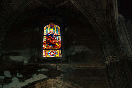 Carmona Spain July 15, 2021 The Priory Church of Santa Maria is Gothic in style and has proportions of a cathedral, built mainly in the 15th and 16th centuries on the site of Carmona former mosqueのeditorial素材