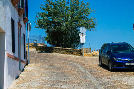 Carmona Spain July 26, 2021 Urban landscape of Carmona called The Bright Star of Europe, the town...