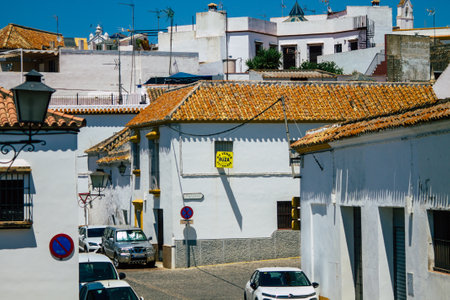 Carmona Spain July 26, 2021 Urban landscape of Carmona called The Bright Star of Europe, the town...