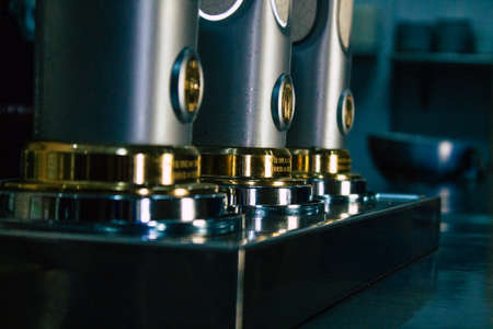 Carmona Spain July 30, 2021 Inside of establishment Resbalon, a wine bar, singular tapas bar located in main street of Carmona, very pleasant terrace for tapasのeditorial素材