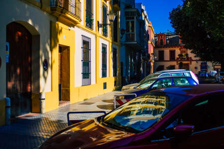 Seville Spain July 05, 2021 Urban landscape of the city of Seville, an emblematic city and the capital of the region of Andalusia, in the south of Spainのeditorial素材