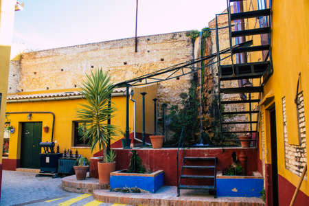 Carmona Spain August 03, 2021 Los Hermanos distillery is built on what was originally ancient Roman baths and later Moorish mill. Distillery using traditional copper stills since 140 yearsのeditorial素材