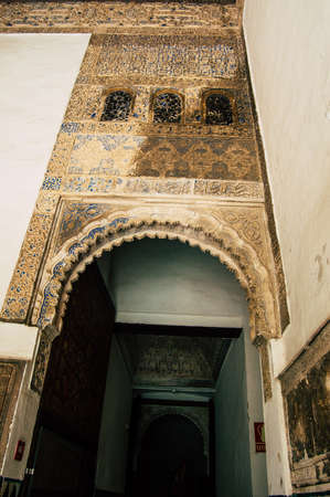 Seville Spain September 04, 2021 The Alcazar of Seville and its gardens is a fortified palace from the Muslim then Christian era. Considered the most brilliant example of Mudejar architecture in Spainのeditorial素材