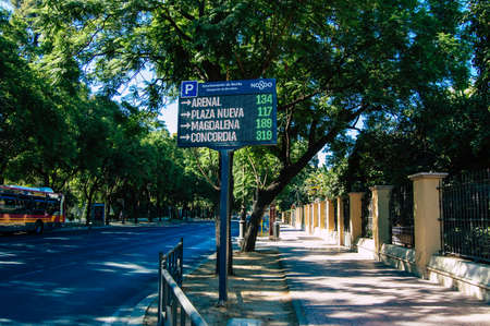 Seville Spain September 04, 2021 Cityscape of Seville, emblematic city and capital of the region of Andalusia, in the south of Spainのeditorial素材